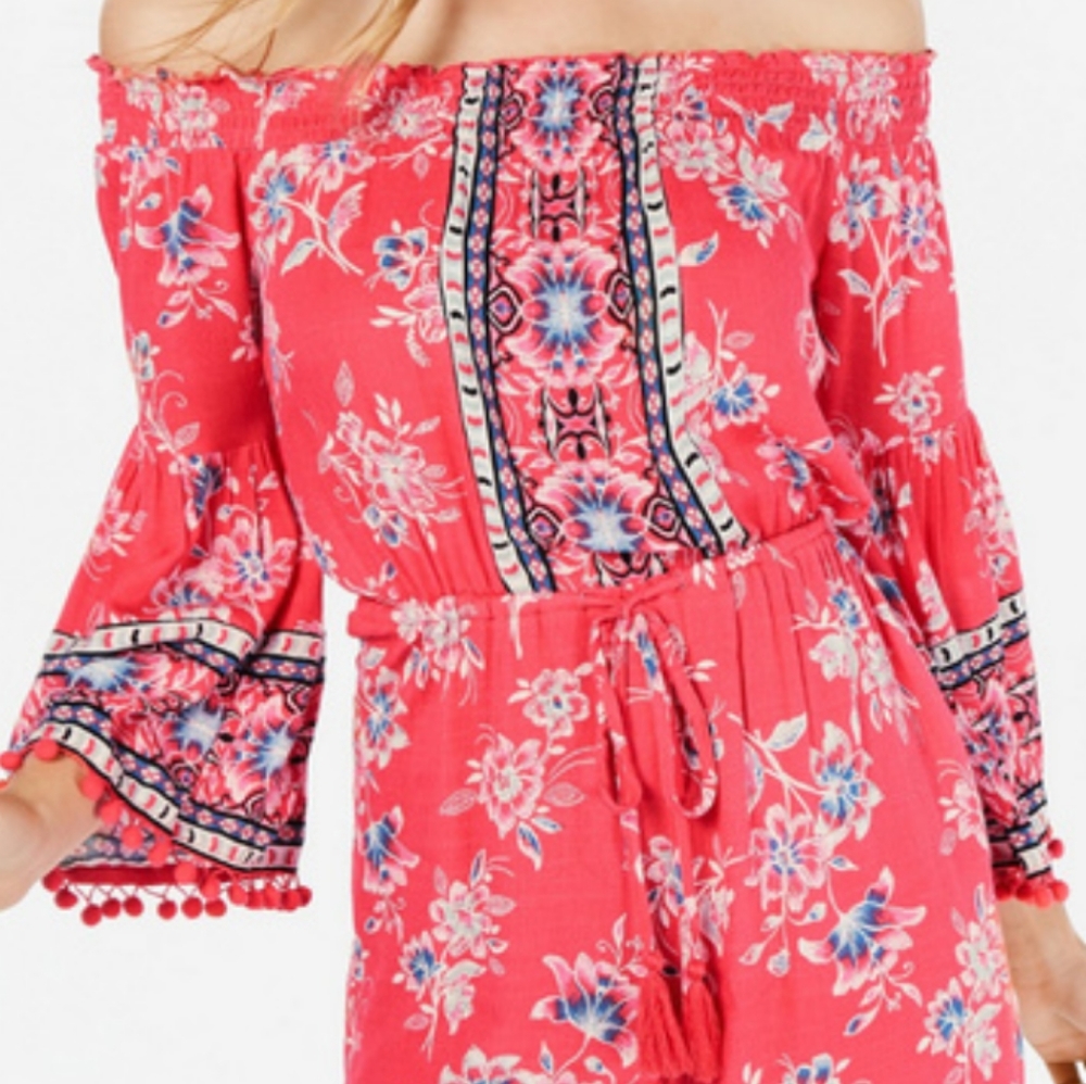 💛American Rag Romper w/tassels